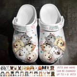 Personalized Dog And Cat Lovers Paw Clog Slipper Shoes Printed 23FEB-DT16