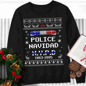 Personalized Police Navidad Custom Year Christmas Gift Sweatshirt Printed LDMKVH23932