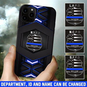 Personalized US Police Department Custom Name & ID Phonecase Printed LDMKVH231089