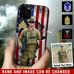 Personalized US Veteran Logo Custom Name Phonecase Printed 231430AHVH