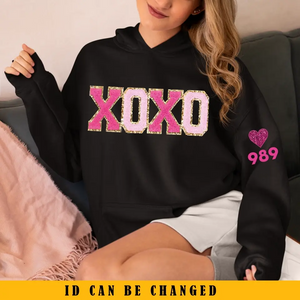 Personalized Officer Wife XOXO Heart Love Valentine's Day Hoodie 2D Printed QTKH24150