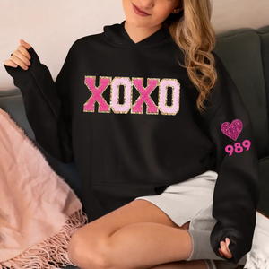 Personalized Officer Wife XOXO Heart Love Valentine's Day Hoodie 2D Printed QTKH24150