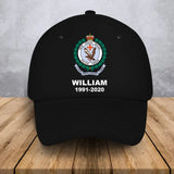 Personalized Australian Police Logo Custom Name & Time Black Cap 2D Printed LVA24531