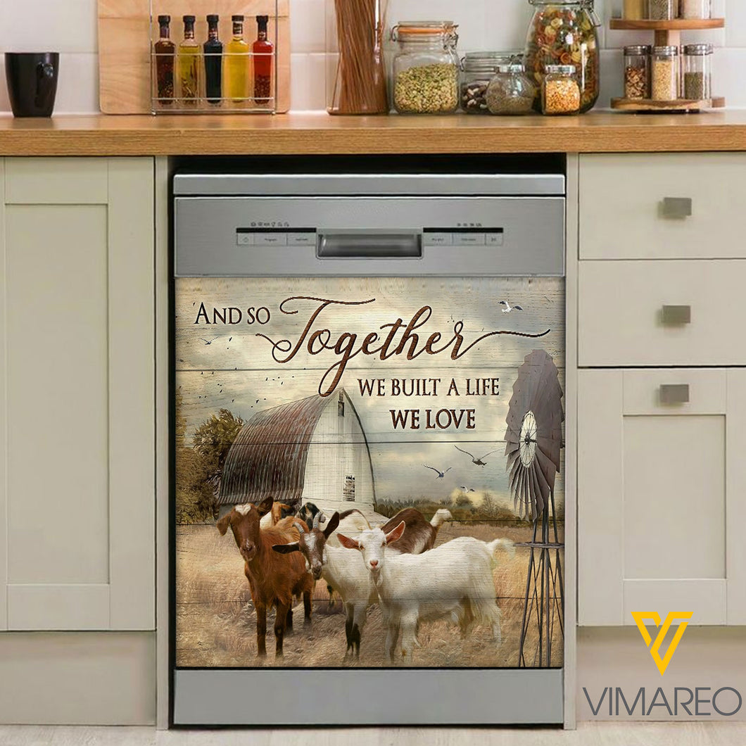 Goats On The Farm Kitchen Dishwasher Cover