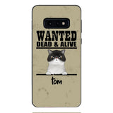 wanted cats personailized phone case print 3d for cat lover
