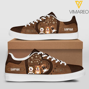 Personalized Dog Lovers Leather Shoes