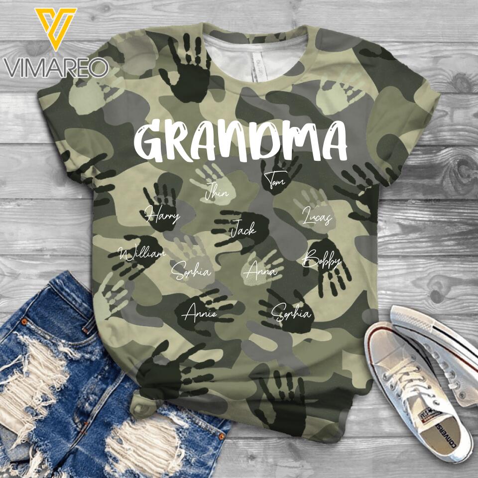 Personalized Grandma Kid Tshirt Printed 22MAR-DT17