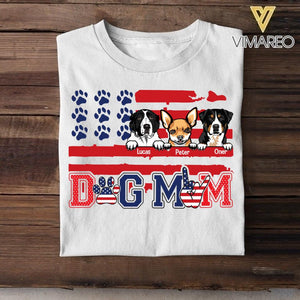 Personalized Dog Mom Tshirt Printed QTVQ0606