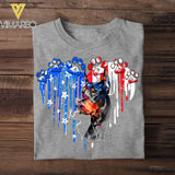 Personalized Doberman Us Flag Tshirt Printed QTVQ1406