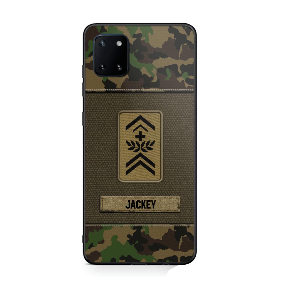 Personalized Swiss Soldier/Veterans Phone Case Printed 22JUL-DT16