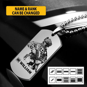 Personalized French Soldier Dog Tag Printed 22JUY-HY02