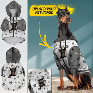 Personalized Doberman Dog Zip Up Jacket Printed QTDT1509