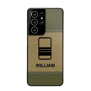 Personalized UK Solider/ Veteran Camo Rank 3D Printed Phonecase QTHQ2111