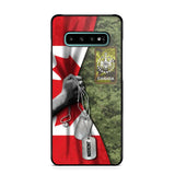 Personalized Canadian Solider/ Veteran Camo Rank 3D Printed Phonecase 22NOV-DY25