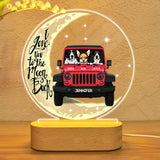 Personalized I Love You To the Moon And Back Dog Jeep Lovers Led Lamp Printed 23JAN-DT07