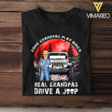 Personalized Some Grandpas Play Bingo Real Grandpas Drive A Jeep Printed Tshirt MTHKVH1906