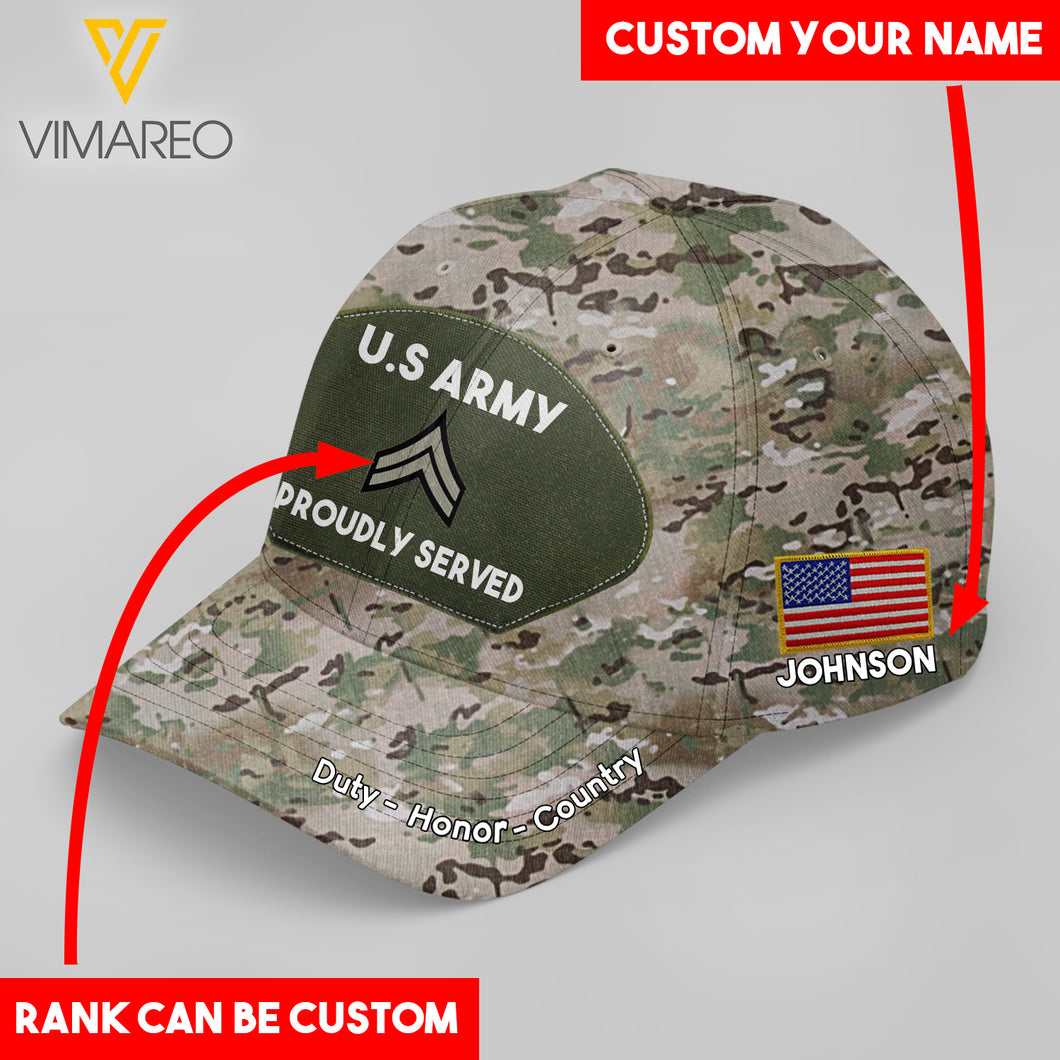 US ARMY CUSTOMIZE PEAKED CAP 3D LC