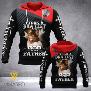 IRONWORKER SAID : GOD IS MY FATHER  HOODIE 3D PRINTED FEB-19 NY