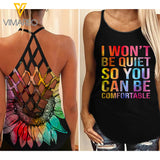 Sunflower girl Criss-Cross Open Back Camisole Tank Top 2004NGBMQ