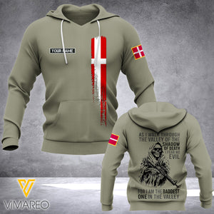 Customized Denmark Soldier 3D Printed Shirt/Hoodie ZD064