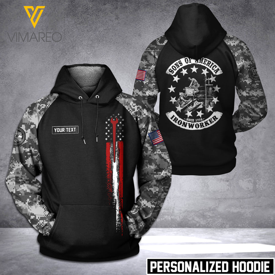 Ironworker  hoodie 3d printed VM0503
