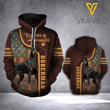 Doberman hoodie 3d printed VM0903