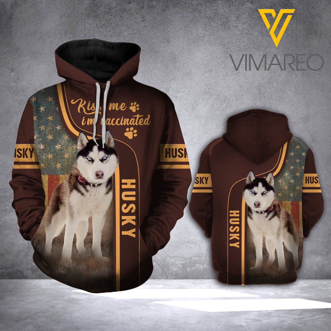 Husky hoodie 3d printed VM0903