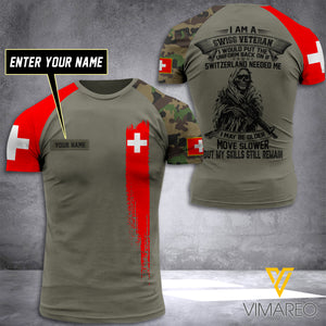 Customized Swiss Soldier 3D Printed Combat Shirt EZT084