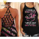 Country Girl 4 Criss-Cross Open Back Camisole Tank Top ZHQ3103