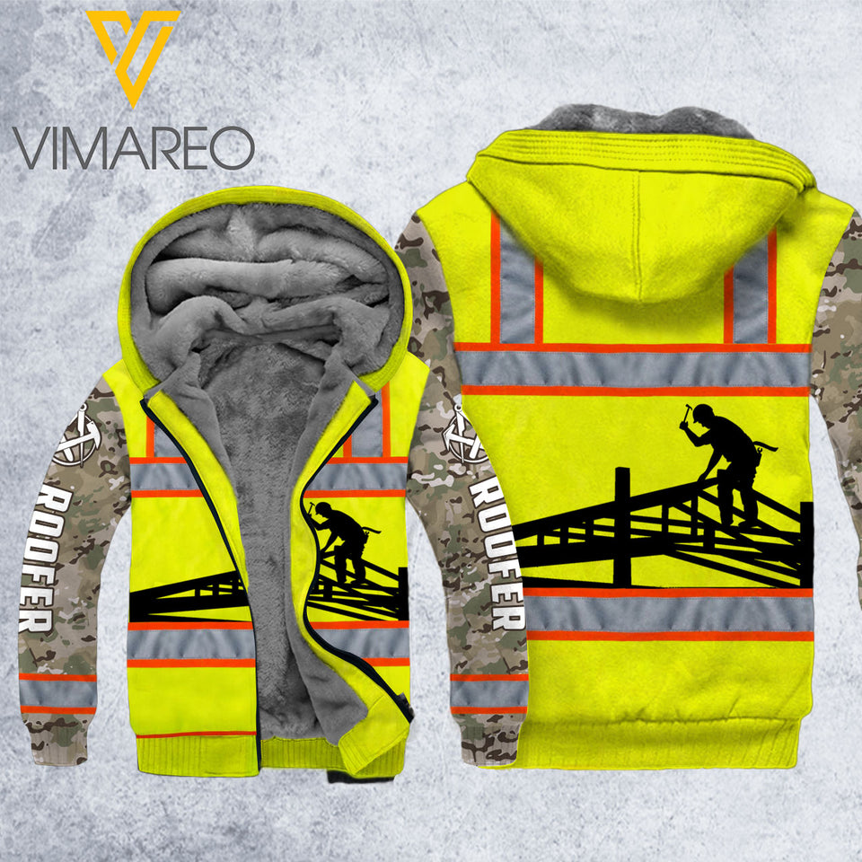 MH ROOFER SAFETY FLEECE HOODIE 3D PRINTED FEB-HQ17