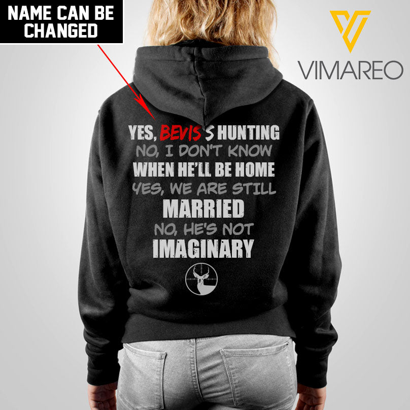 MH PERSONALIZED HUNTING HOODIE PRINTED MAR-HQ05