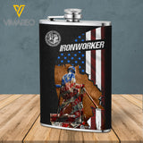 MH IRONWORKER HIP FLASK PRINTED FEB-DT25