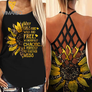 KHMD MAY GIRL Criss-Cross CHAOTIC TOGETHER Tank Top Legging