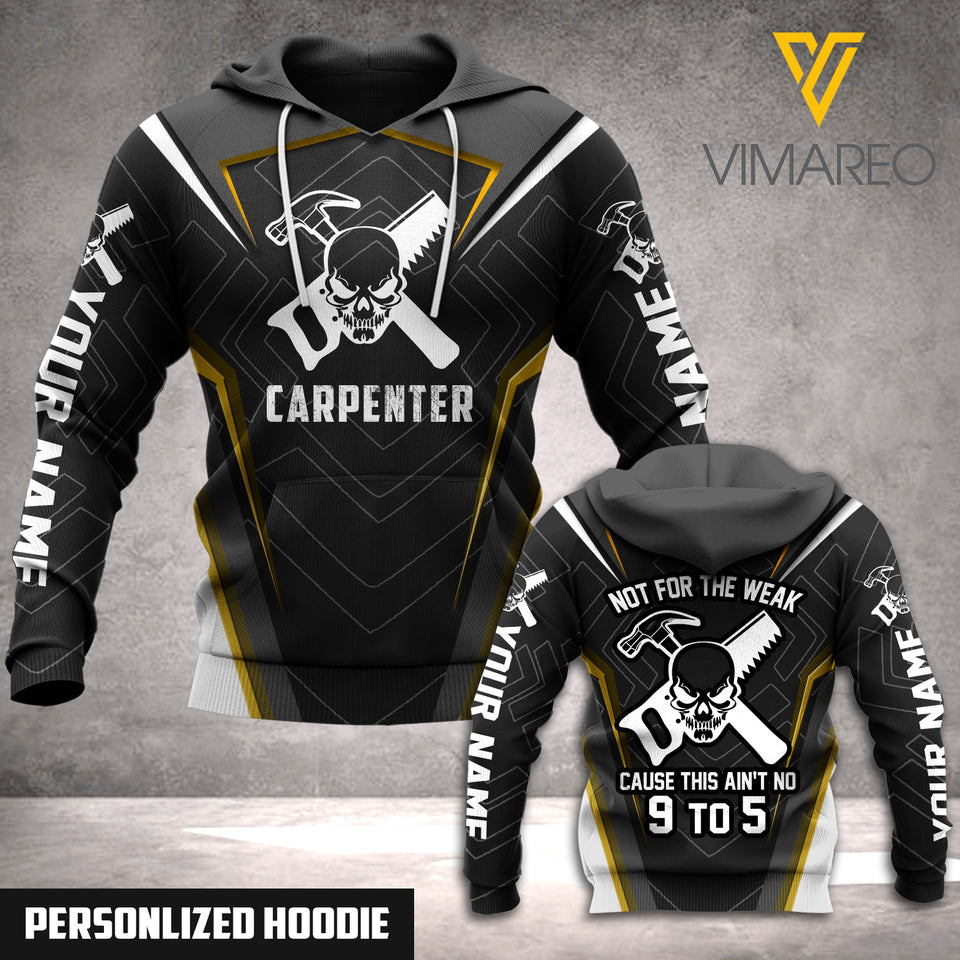 PERSONALIZED CARPENTER CUSTOMIZE HOODIE 3D PRINTED LC