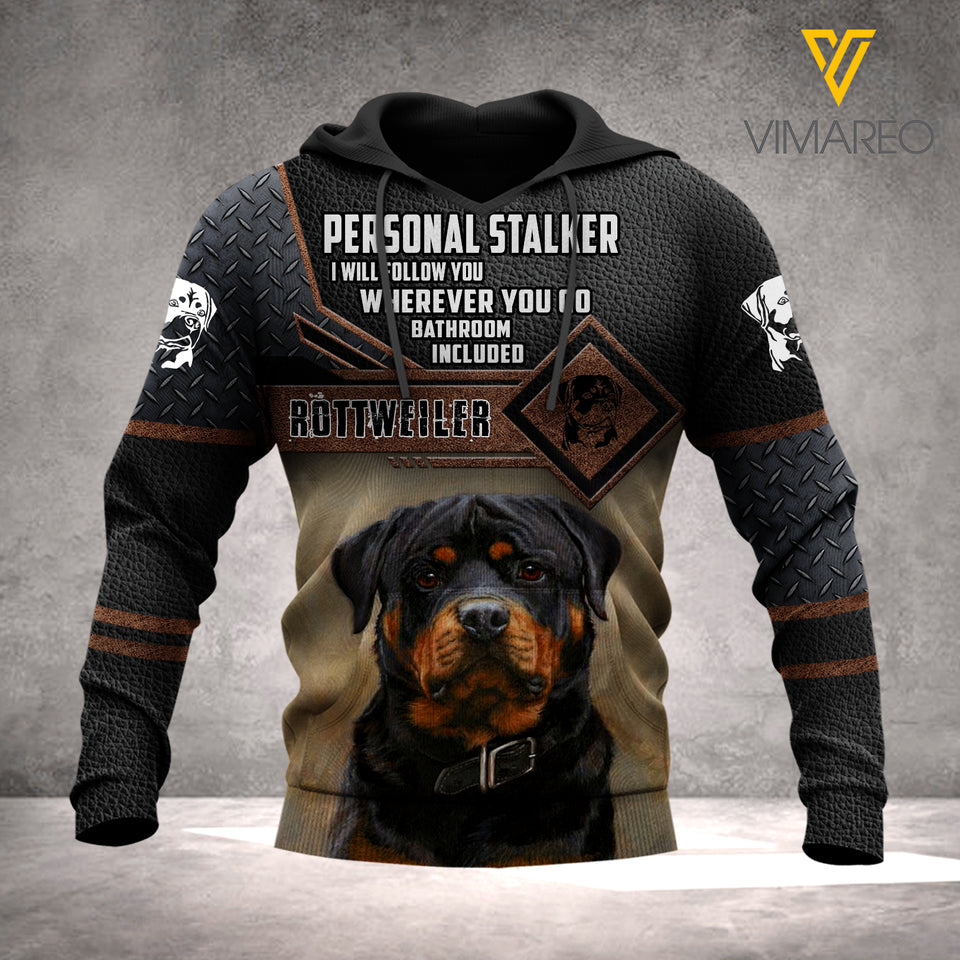 PERSONALIZED ROTTWEILER HOODIE 3D PRINTED LC