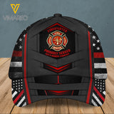 PERSONALIZED FIREFIGHTER PEAKED CAP 3D LC
