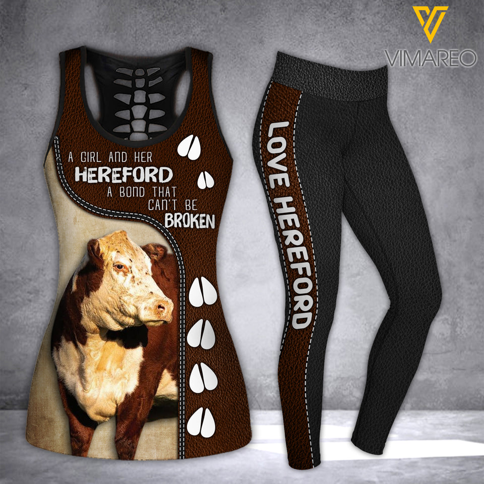 HEREFORD CATTLE COMBO TANK+LEGGING 3D PRINTED LC