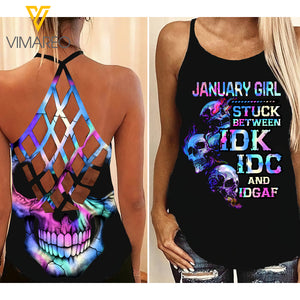 JANUARY GIRL CRISS-CROSS OPEN BACK CAMISOLE TANK TOP