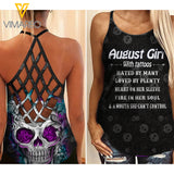 August Girl Criss-Cross Open Back Camisole Tank Top 1303NGB