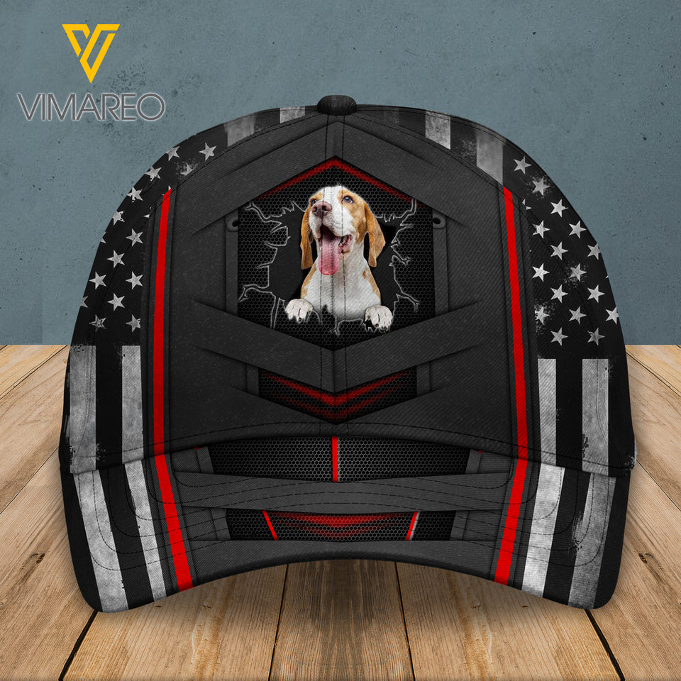 Beagle 3D PRINTED PEAKED CAP NY