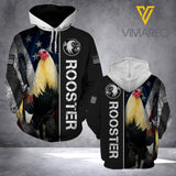 rooster HOODIE 3D FLAG TL103