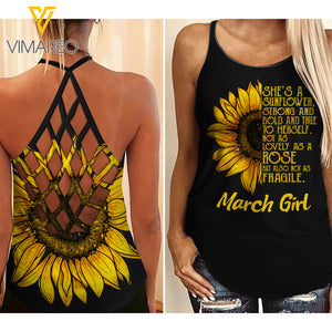 MARCH GIRL Criss-Cross Open Back Camisole Tank Top ROSE