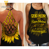 MAY Girl Criss-Cross Open Back Camisole Tank Top 1903NGBA