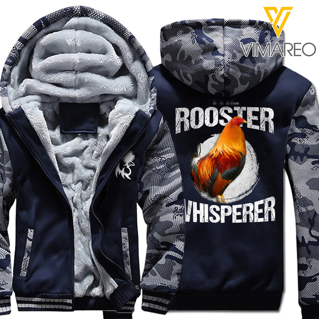 THE ROOSTER WHISPERER FLEECE HOODIE 3D PRINTED NQA