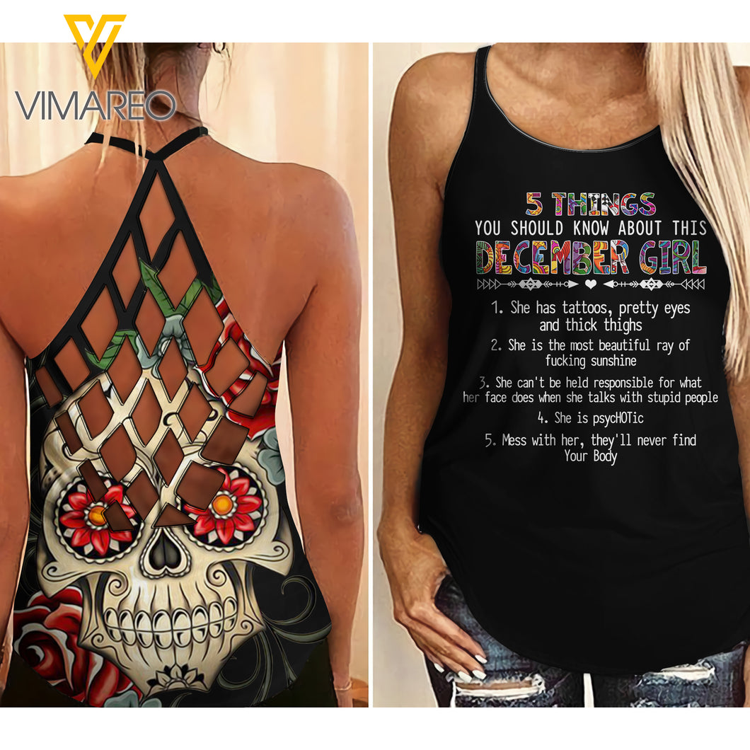 December Girl- 5 Things you should Know about-Criss-Cross Open Back Camisole Tank Top