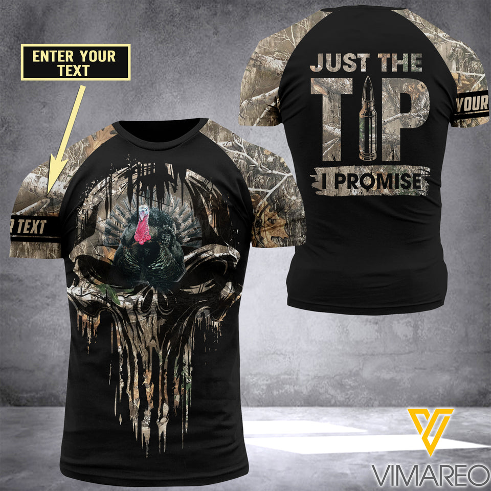 Turkey Hunting Camouflage CUSTOMIZE T SHIRT/HOODIE 3D PRINTED JTT