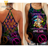 April Girl Criss-Cross Open Back Camisole Tank Top 2203NGBD