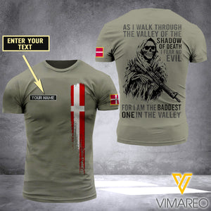 Customized Denmark Soldier 3D Printed Shirt/Hoodie ZD064