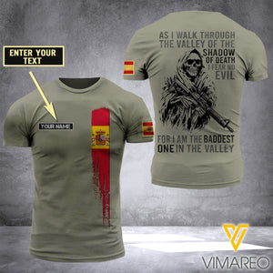 Customized Spanish Soldier 3D Printed Shirt/Hoodie ZD064