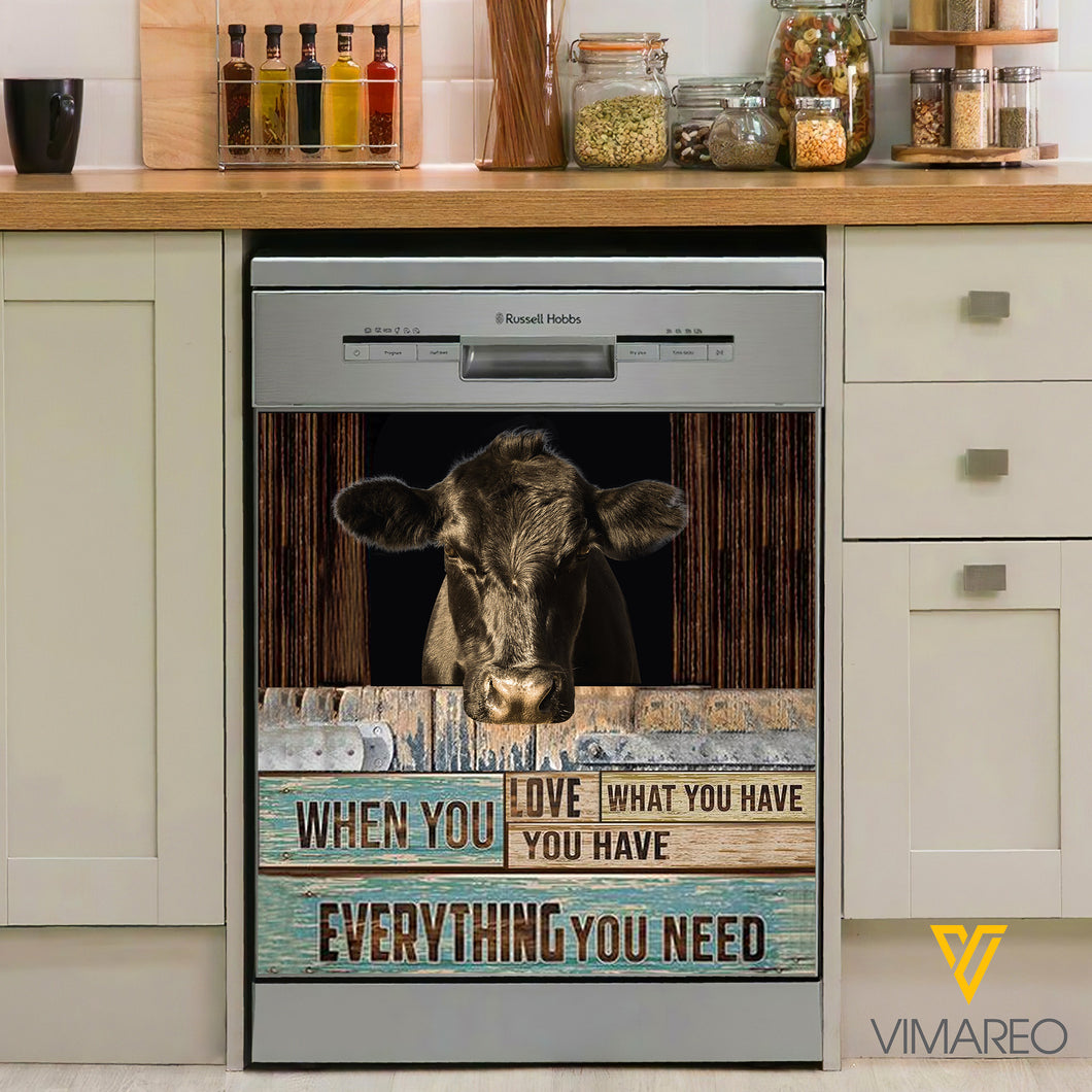 Cattle Kitchen Dishwasher Cover 3
